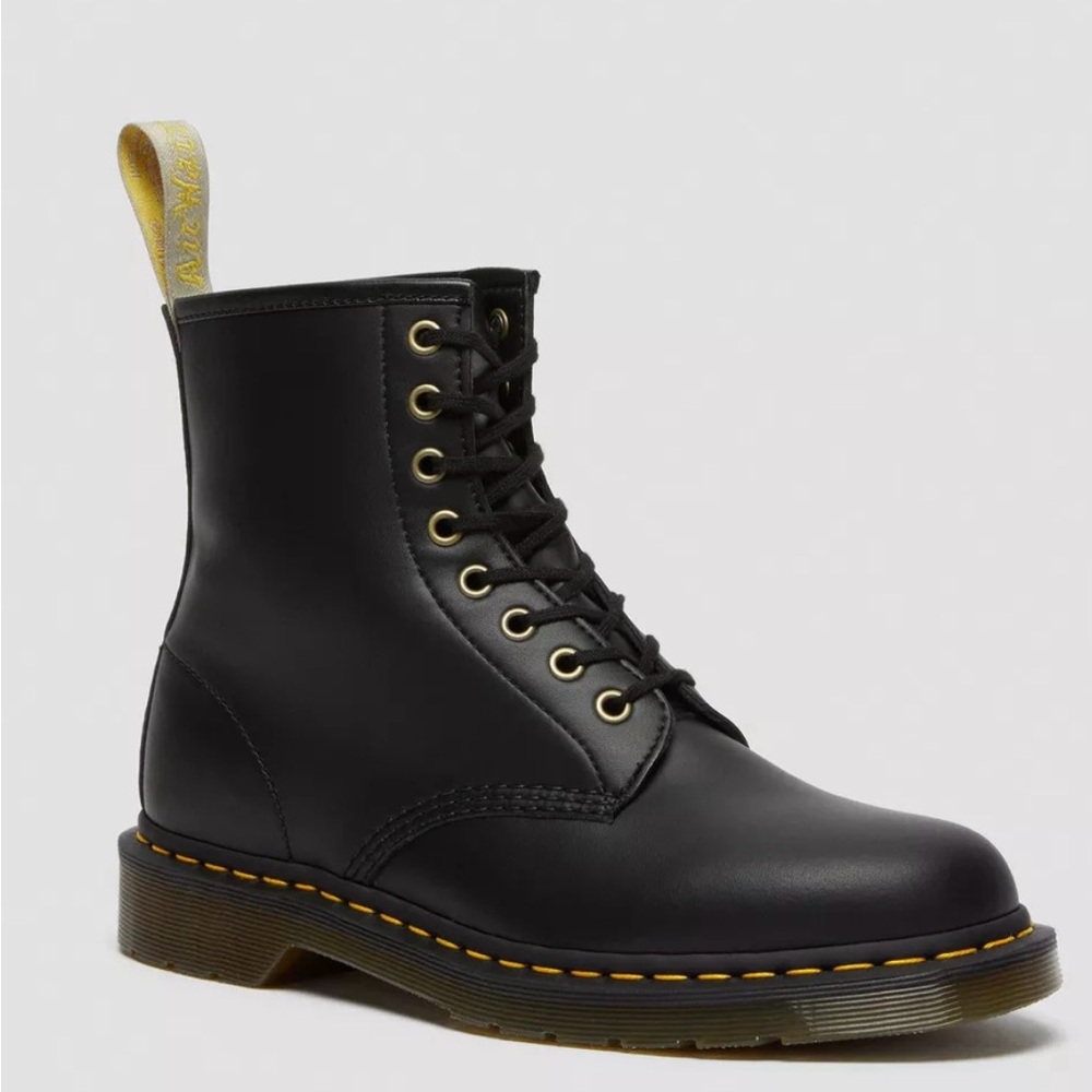 Vegan 1460 lace up black boot!